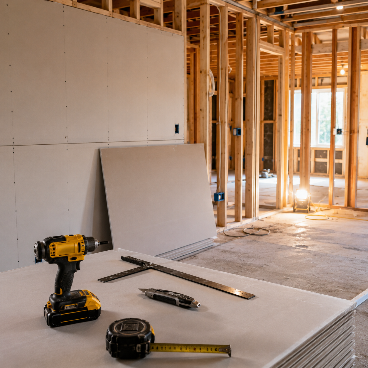 Drywall Installation — New Construction & Remodels